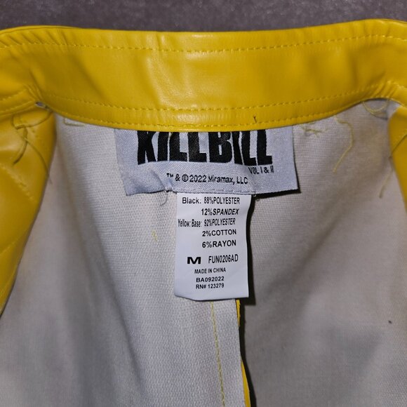 Kill Bill Costume Bride Beatrix Miramax 3pc Costume Wig Jacket PANTS NEED REPAIR - Picture 4 of 16